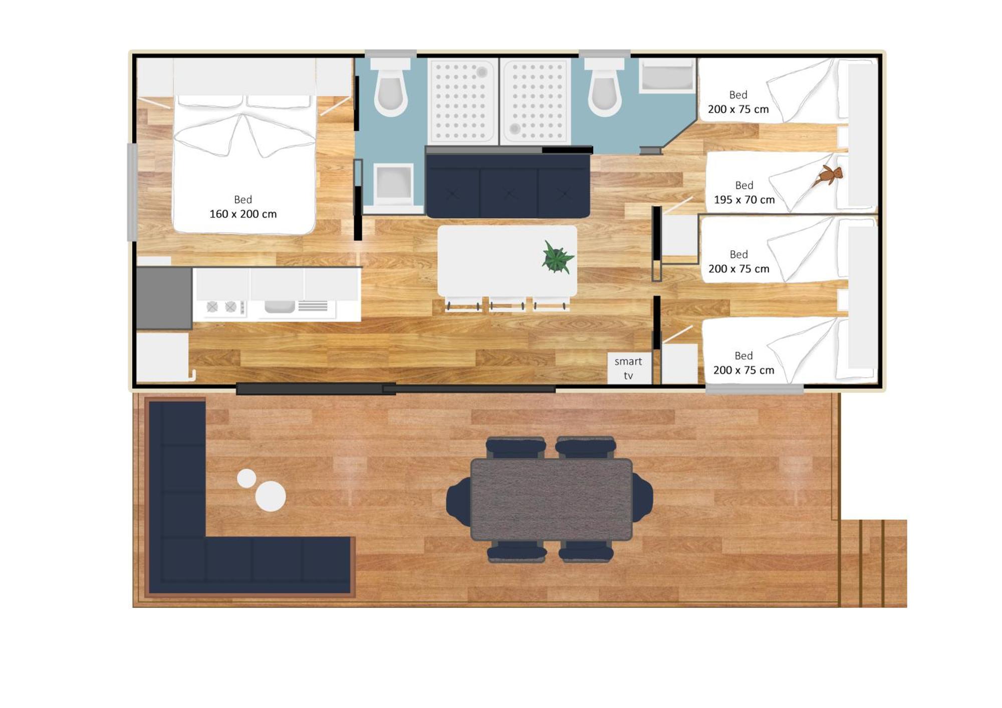 Estivo Premium Deluxe Mobile Homes On Camping Del Sole Village イゼーオ エクステリア 写真